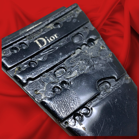 Y2K Christian Dior Diorrain 1 Sunglasses Italy Black Oversized PARTS REPAIR READ main image 4